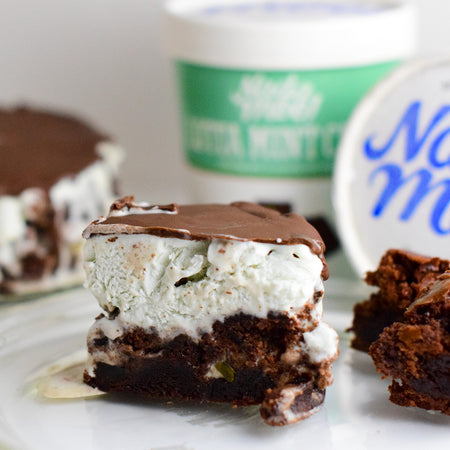 Mint Chocolate Chip Grasshopper Icebox Cake