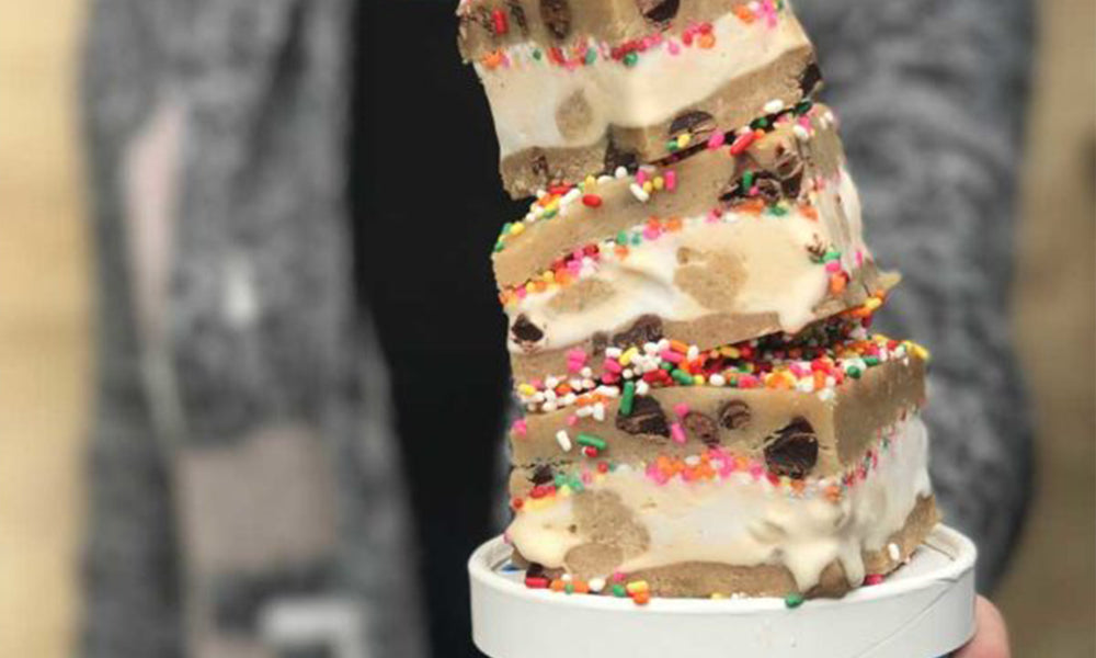Birthday Cake Cookie Dough Ice Cream Sandwiches