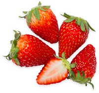 Ripe<br> strawberries