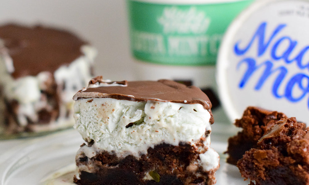 Mint Chocolate Chip Grasshopper Icebox Cake