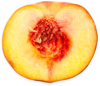 Organic<br> peaches