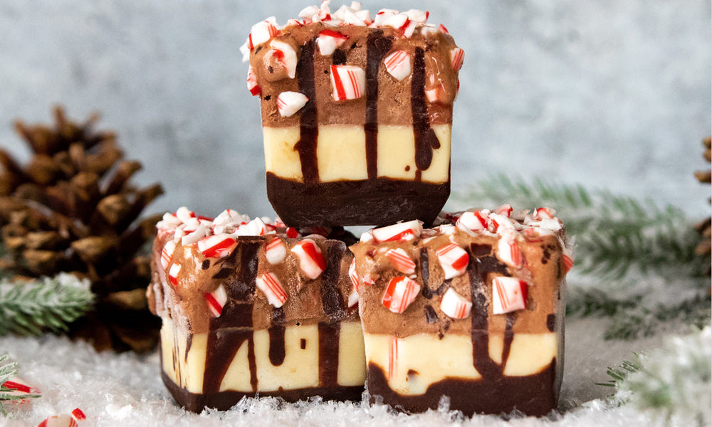 Peppermint Bark Mini Ice Cream Bars